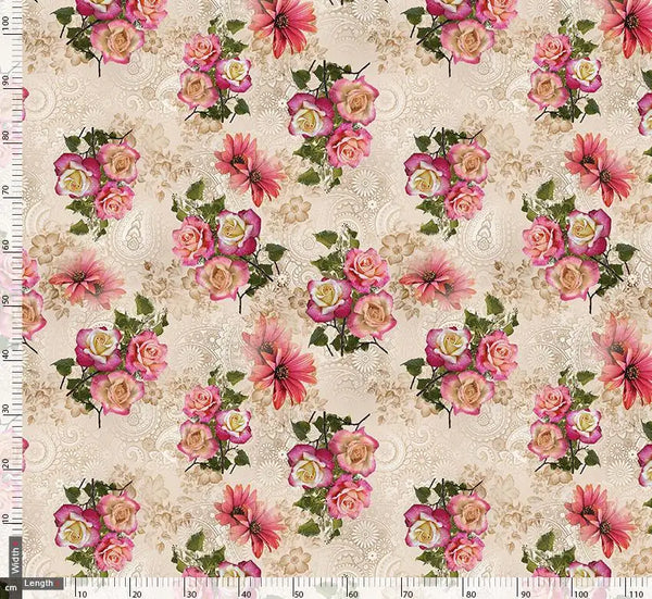 Pink Rose Bunch Allover – js 0 ta0090 110 pink rose bunch allover 2 - alternate view