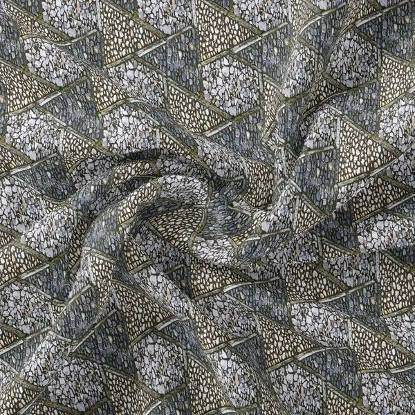Morden Triangle Stone Art Digital Printed Fabric – js 0 ta0107 110 morden triangle stone art digital printed fabric 1