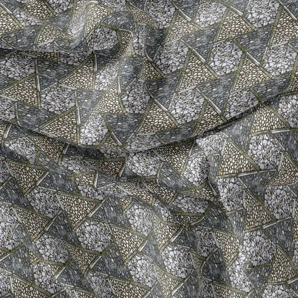 Morden Triangle Stone Art Digital Printed Fabric – js 0 ta0107 110 morden triangle stone art digital printed fabric 3