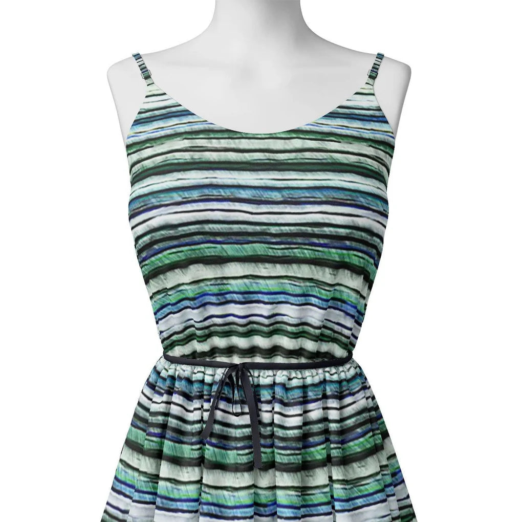Random Stripes Pattern Digital Printed Fabric - FAB VOGUE Studio®