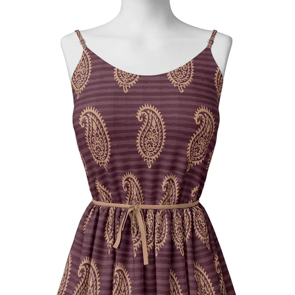 Paisley Pattern Over Maroon Base Digital Printed Fabric – js 0 ta01265 110 paisley pattern over maroon base digital printed fabric 2 - alternate view