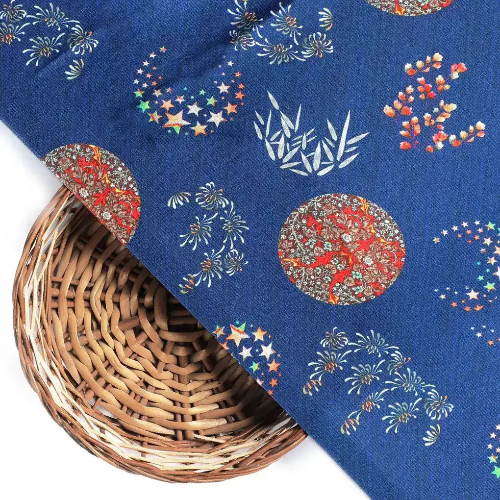Beautiful Quirky Pattern over Blue Base Digital Printed Fabric – js 0 ta01266 110 beautiful quirky pattern over blue base digital printed fabric 2