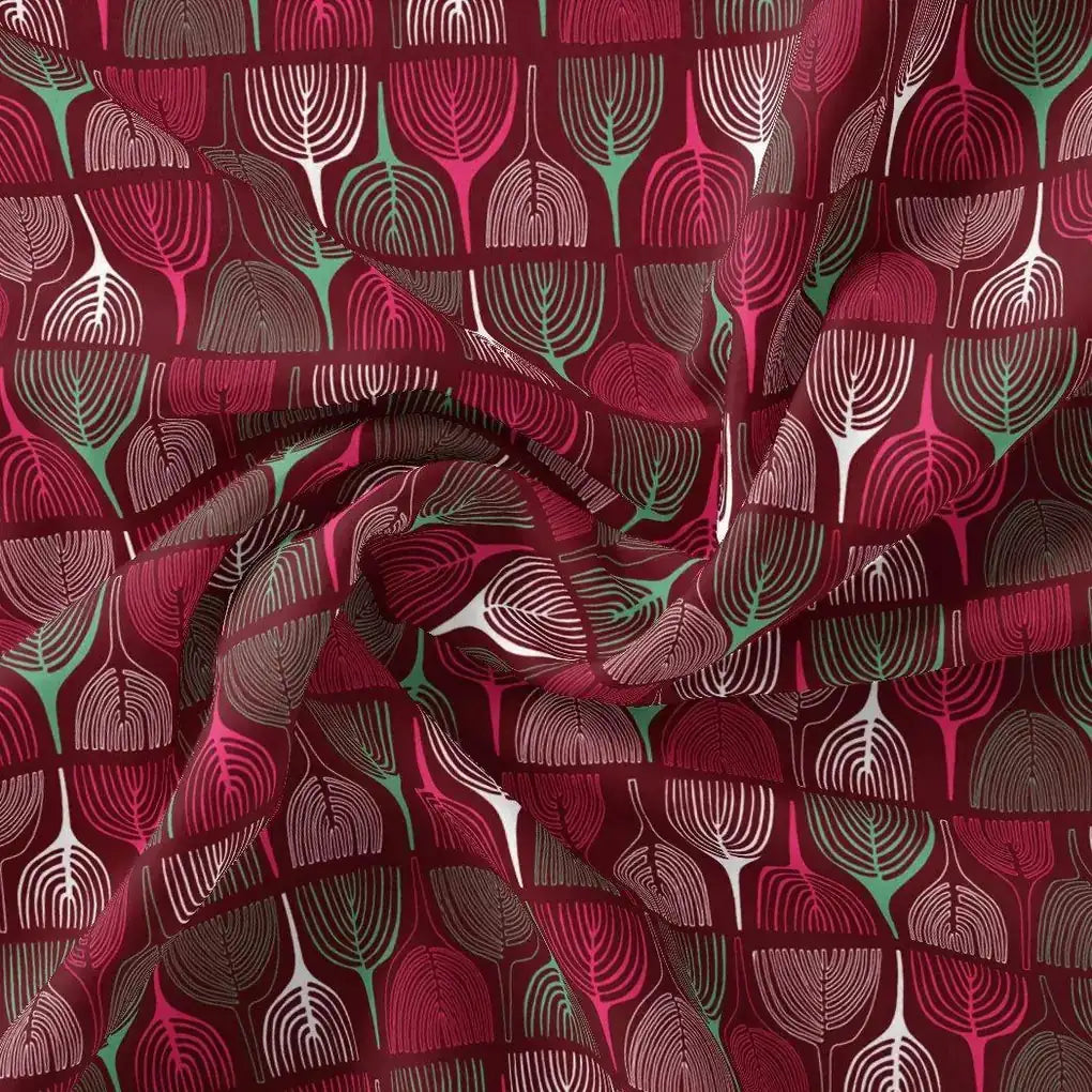 Bold Colourful Mahogany Leaf Digital Printed Fabric – js 0 ta0169 110 bold colourful mahogany leaf digital printed fabric 1