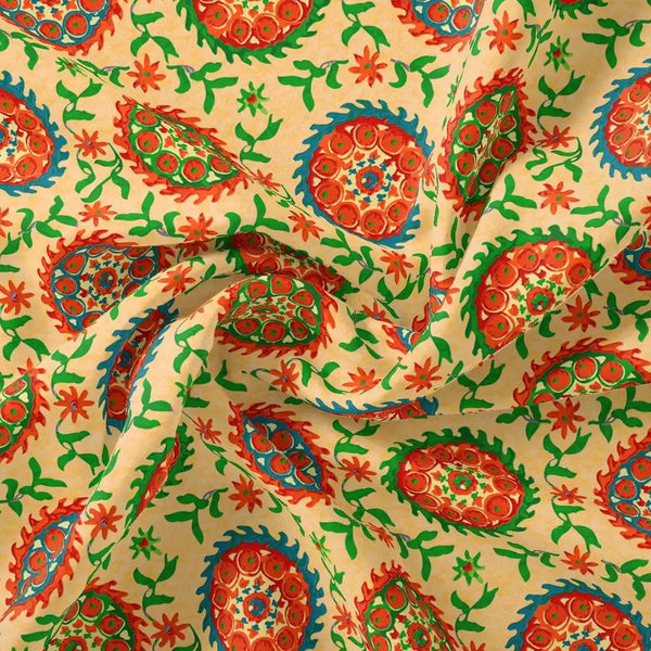 Watercolour Paint Suzani Pattern Digital Printed Fabric – js 0 ta0171 110 watercolour paint suzani pattern digital printed fabric 1