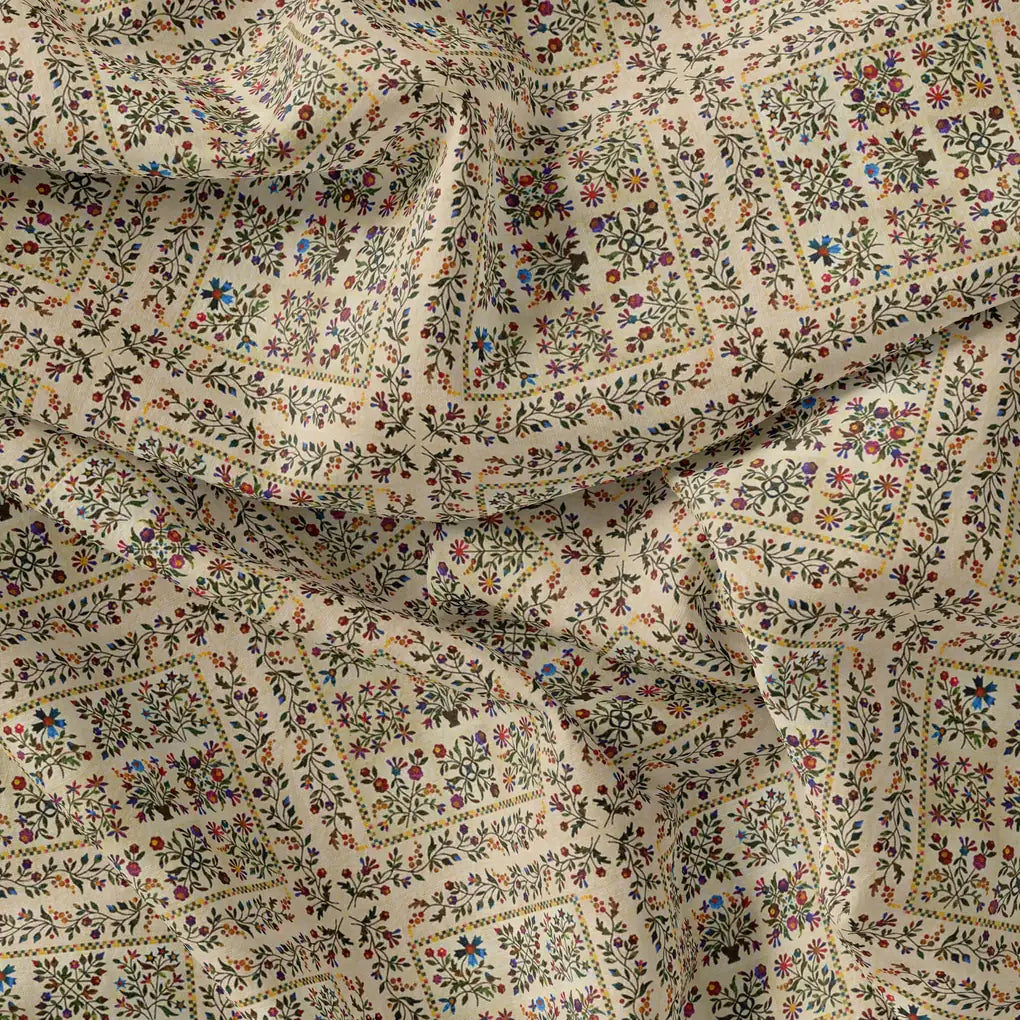 Tiny Rainbow Flowers Of Leaves Digital Printed Fabric – js 0 ta0173 110 tiny rainbow flowers of leaves digital printed fabric 3