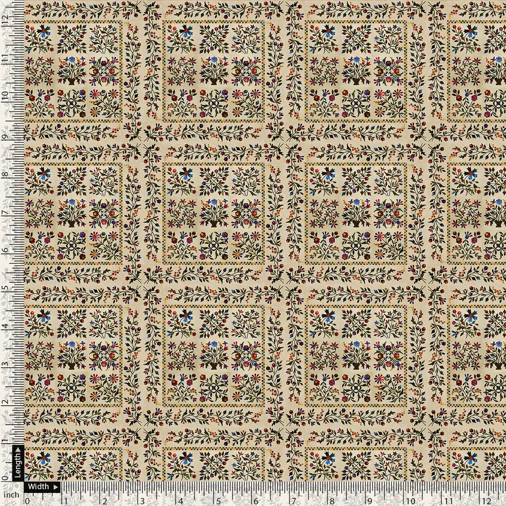 Tiny Rainbow Flowers Of Leaves Digital Printed Fabric – js 0 ta0173 110 tiny rainbow flowers of leaves digital printed fabric 4