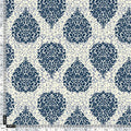 Aspen Blue Leaves Creamy Stone Digital Printed Fabric – js 0 ta0175 110 aspen blue leaves creamy stone digital printed fabric 4