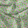 Tropical Leaves Pink Hibiscus Flower Digital Printed Fabric – js 0 ta0216 110 tropical leaves pink hibiscus flower digital printed fabric 3
