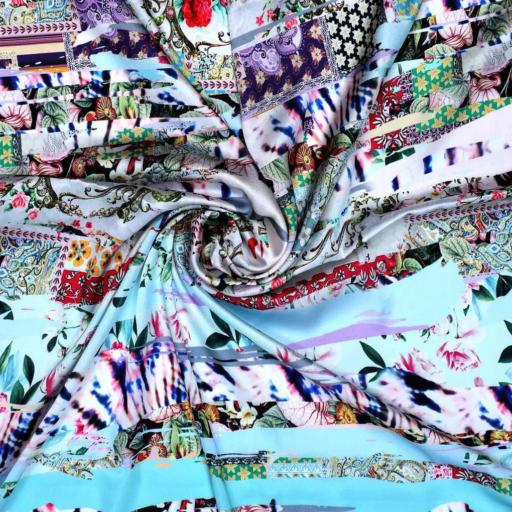 Watercolour Paint Art With Pattern Digital Printed Fabric - Japan Satin – js 0 ta0221 110 watercolour paint art with pattern digital printed fabric japan satin 1