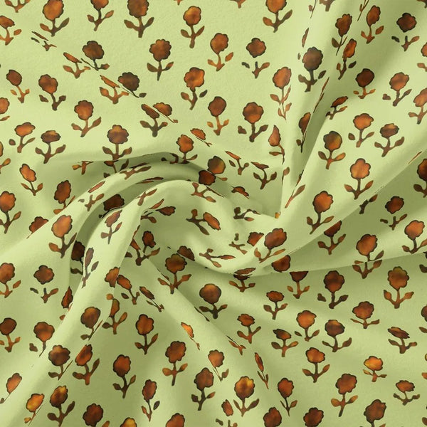 Tiny Golden Flower With Deco Colour Digital Printed Fabric – js 0 ta0244 110 tiny golden flower with deco colour digital printed fabric 1