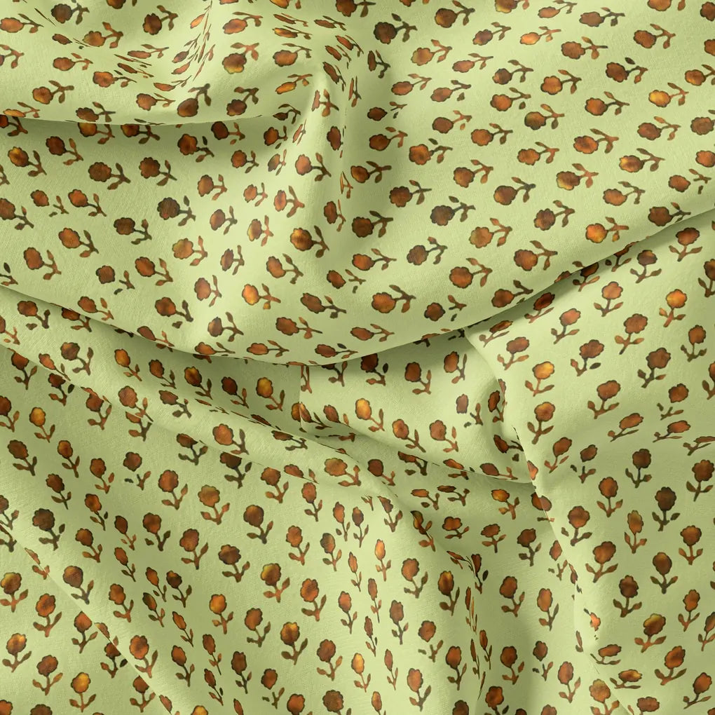 Tiny Golden Flower With Deco Colour Digital Printed Fabric – js 0 ta0244 110 tiny golden flower with deco colour digital printed fabric 3