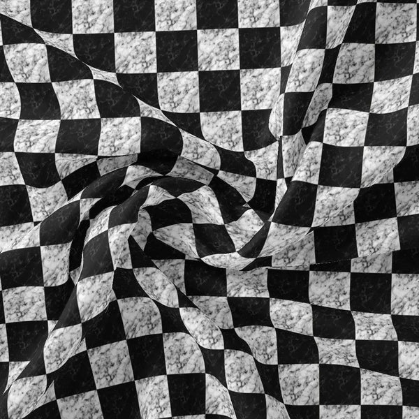 Smoky Black And White Cheques Colour Digital Printed Fabric – js 0 ta0245 110 smoky black and white cheques colour digital printed fabric 1