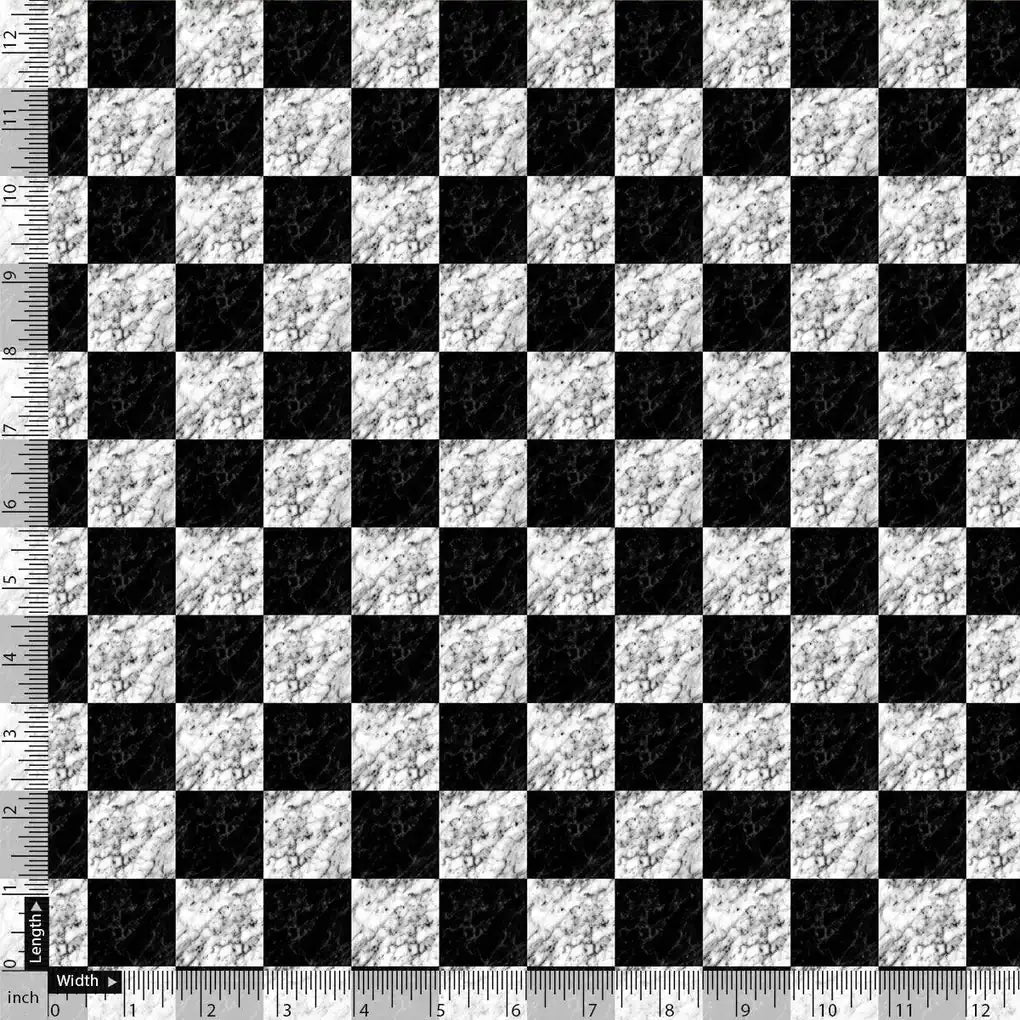Smoky Black And White Cheques Colour Digital Printed Fabric – js 0 ta0245 110 smoky black and white cheques colour digital printed fabric 2
