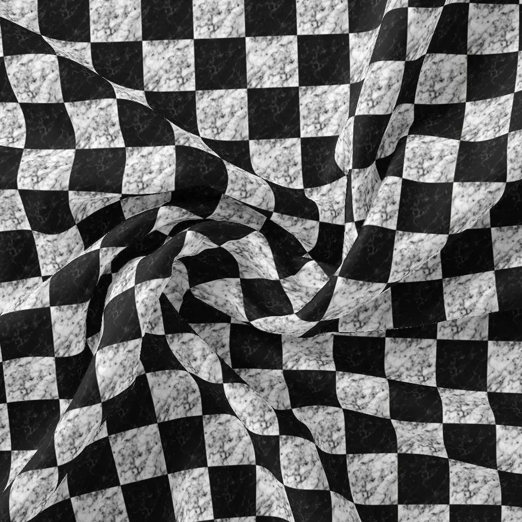 Smoky Black And White Cheques Colour Digital Printed Fabric – js 0 ta0245 110 smoky black and white cheques colour digital printed fabric 5