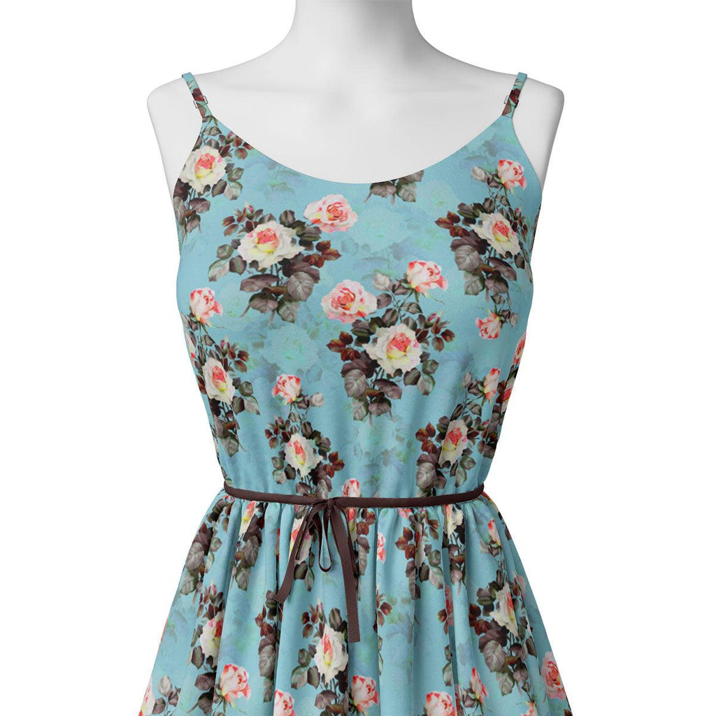 Sky Blue Flower Printed Japan Satin Fabric Material – js 0 ta05378 110 sky blue flower printed japan satin fabric material 2