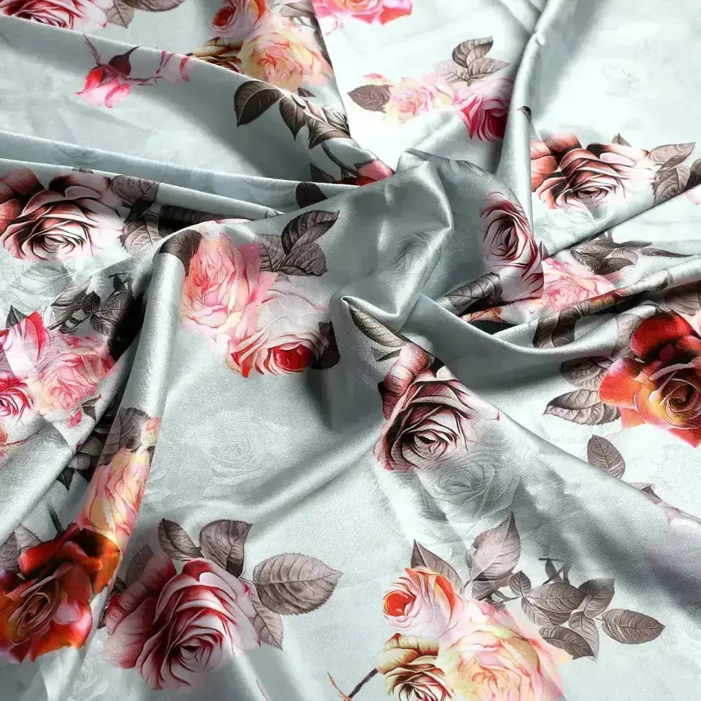 High Quality Multicolor Floral on Green Base Digitally Printed Fabrics – js 0 ta05603p4 111 high quality multicolor floral on green base digitally printed fabrics 3