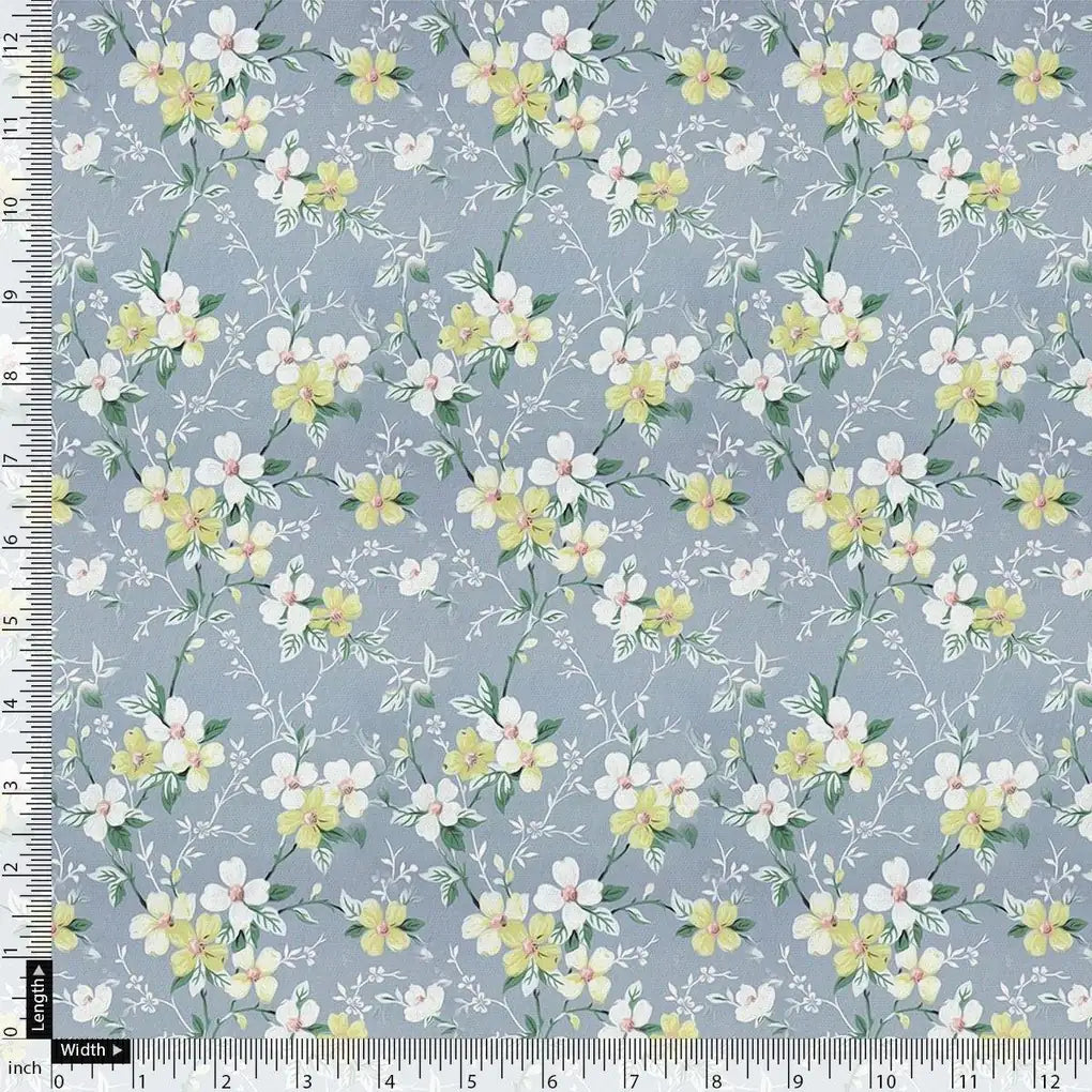 Beautiful White Jasmine Valley Flower Digital Printed Fabric – js 0 ta05677 110 beautiful white jasmine valley flower digital printed fabric 4
