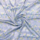 Beautiful White Jasmine Valley Flower Digital Printed Fabric - Japan Satin – js 0 ta05677 110 beautiful white jasmine valley flower digital printed fabric japan satin 1