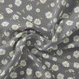 White Aster With Gray Background Digital Printed Fabric - Japan Satin – js 0 ta05678 110 white aster with gray background digital printed fabric japan satin 1
