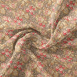 Decorative Leaves With Chiku Brown Digital Printed Fabric – js 0 ta05682 110 decorative leaves with chiku brown digital printed fabric 1