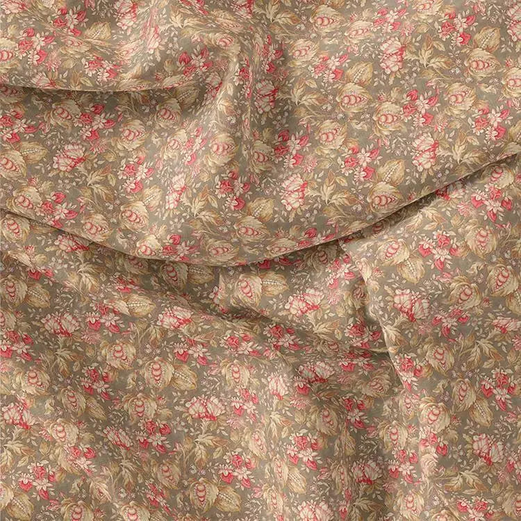 Decorative Leaves With Chiku Brown Digital Printed Fabric – js 0 ta05682 110 decorative leaves with chiku brown digital printed fabric 3
