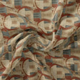 Dusty Looked Brown Abstract Motif  Digital Printed Fabric – js 0 ta05685 110 dusty looked brown abstract motif digital printed fabric 1