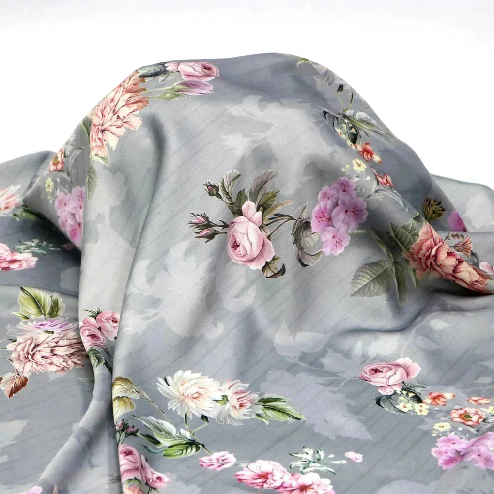 High Quality Multicolor Floral on Grey Base Digitally Printed Fabrics – js 0 ta05725p1 111 high quality multicolor floral on grey base digitally printed fabrics 5