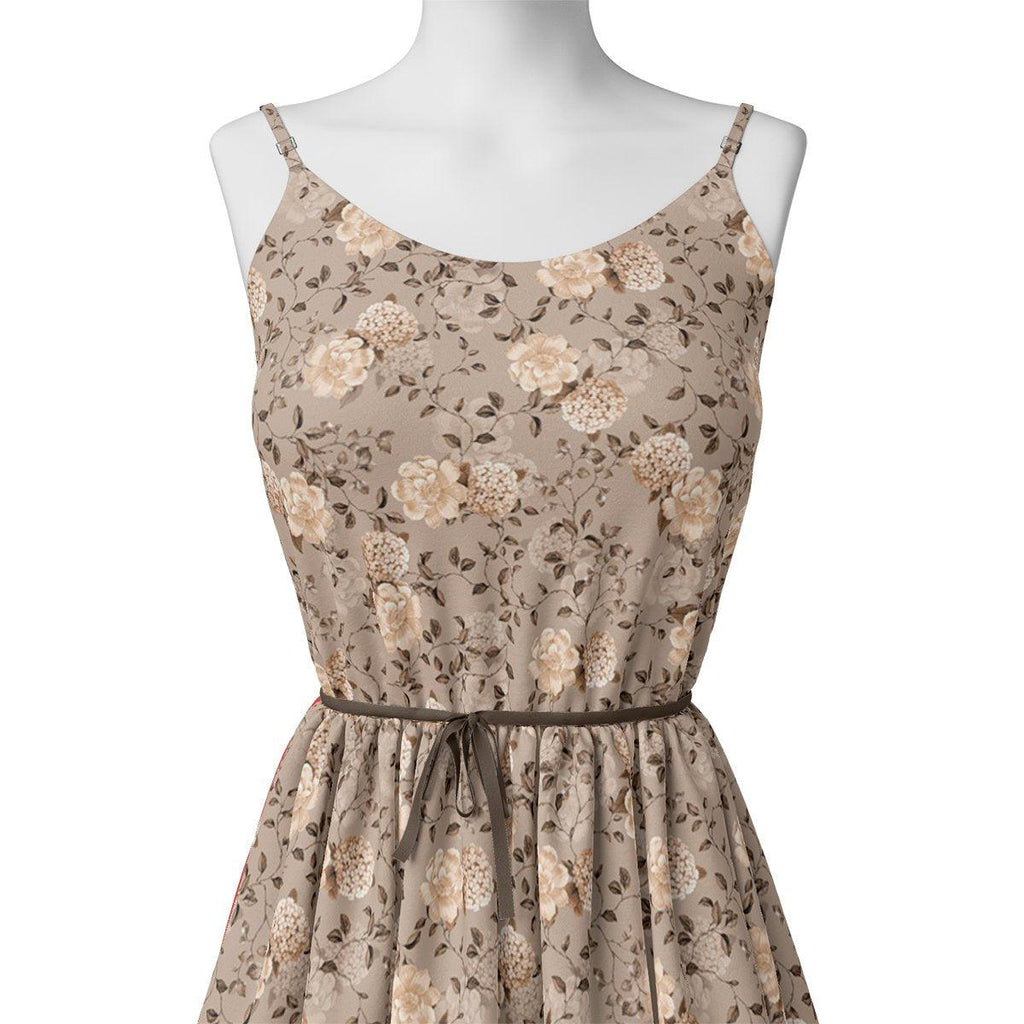 Grayish Orange Roses With Brown Valley Digital Printed Fabric – js 0 ta05726 110 grayish orange roses with brown valley digital printed fabric 3