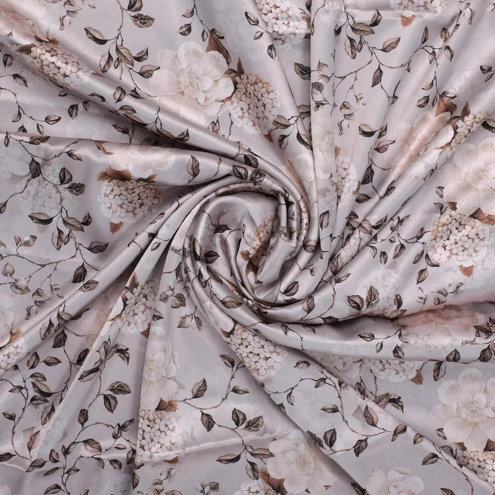 Grayish Orange Roses With Brown Valley Digital Printed Fabric - Japan Satin – js 0 ta05726 110 grayish orange roses with brown valley digital printed fabric japan satin 1
