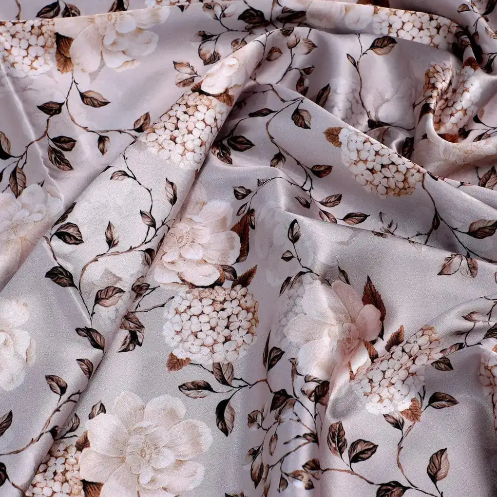 Grayish Orange Roses With Brown Valley Digital Printed Fabric - Japan Satin – js 0 ta05726 110 grayish orange roses with brown valley digital printed fabric japan satin 3