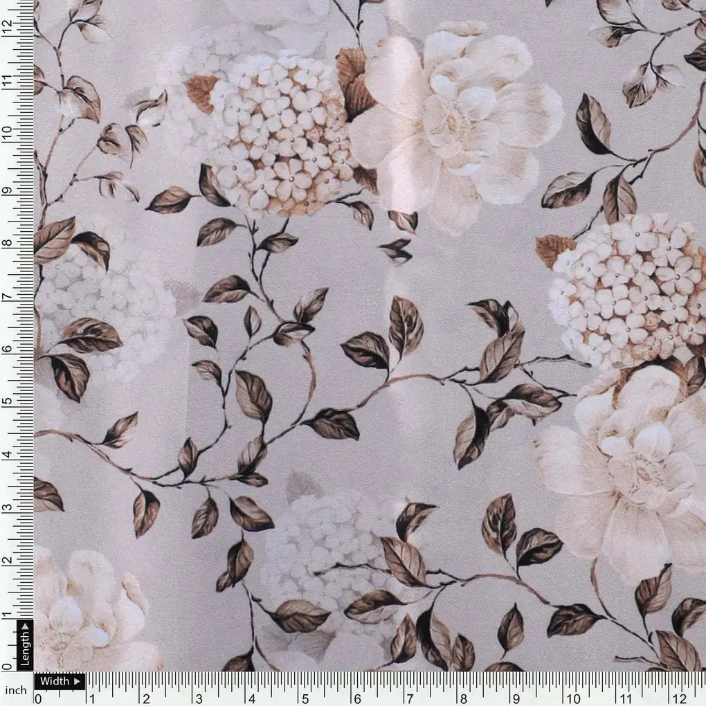 Grayish Orange Roses With Brown Valley Digital Printed Fabric - Japan Satin – js 0 ta05726 110 grayish orange roses with brown valley digital printed fabric japan satin 4