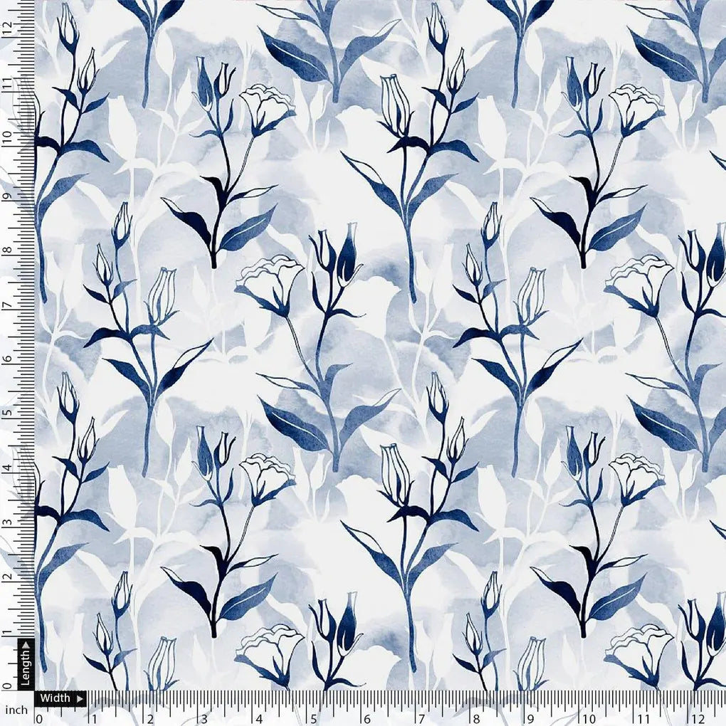 Attractive Blue Bud Water Paint Shadow Digital Printed Fabric – js 0 ta05926 110 attractive blue bud water paint shadow digital printed fabric 4