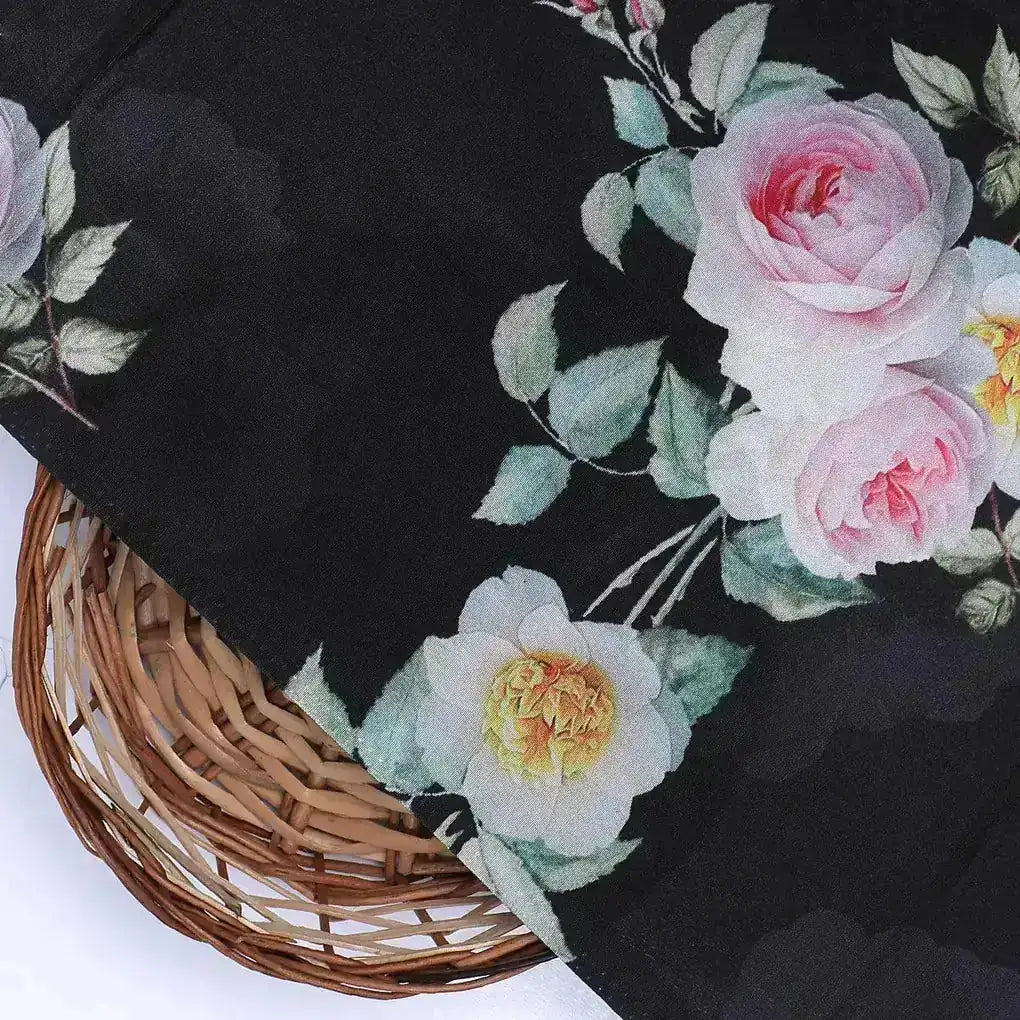 High Quality Multicolor Floral with Black Base Digitally Printed Fabrics – js 0 ta06015p5 111 high quality multicolor floral with black base digitally printed fabrics 2