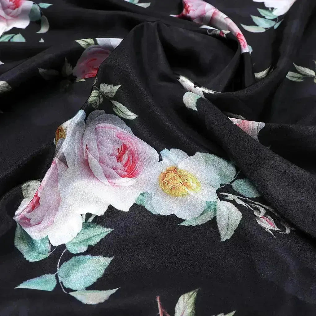 High Quality Multicolor Floral with Black Base Digitally Printed Fabrics – js 0 ta06015p5 111 high quality multicolor floral with black base digitally printed fabrics 3