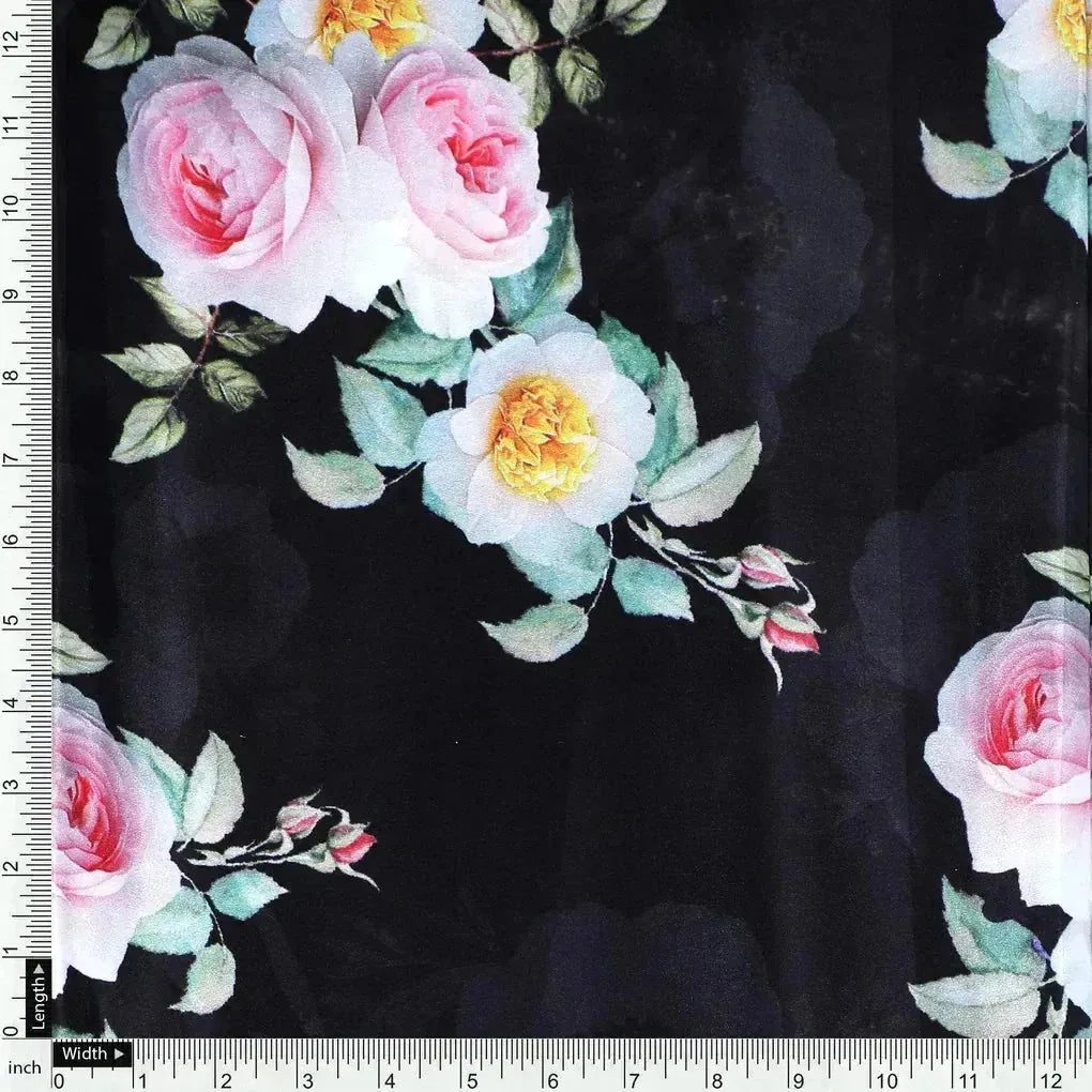 High Quality Multicolor Floral with Black Base Digitally Printed Fabrics – js 0 ta06015p5 111 high quality multicolor floral with black base digitally printed fabrics 4