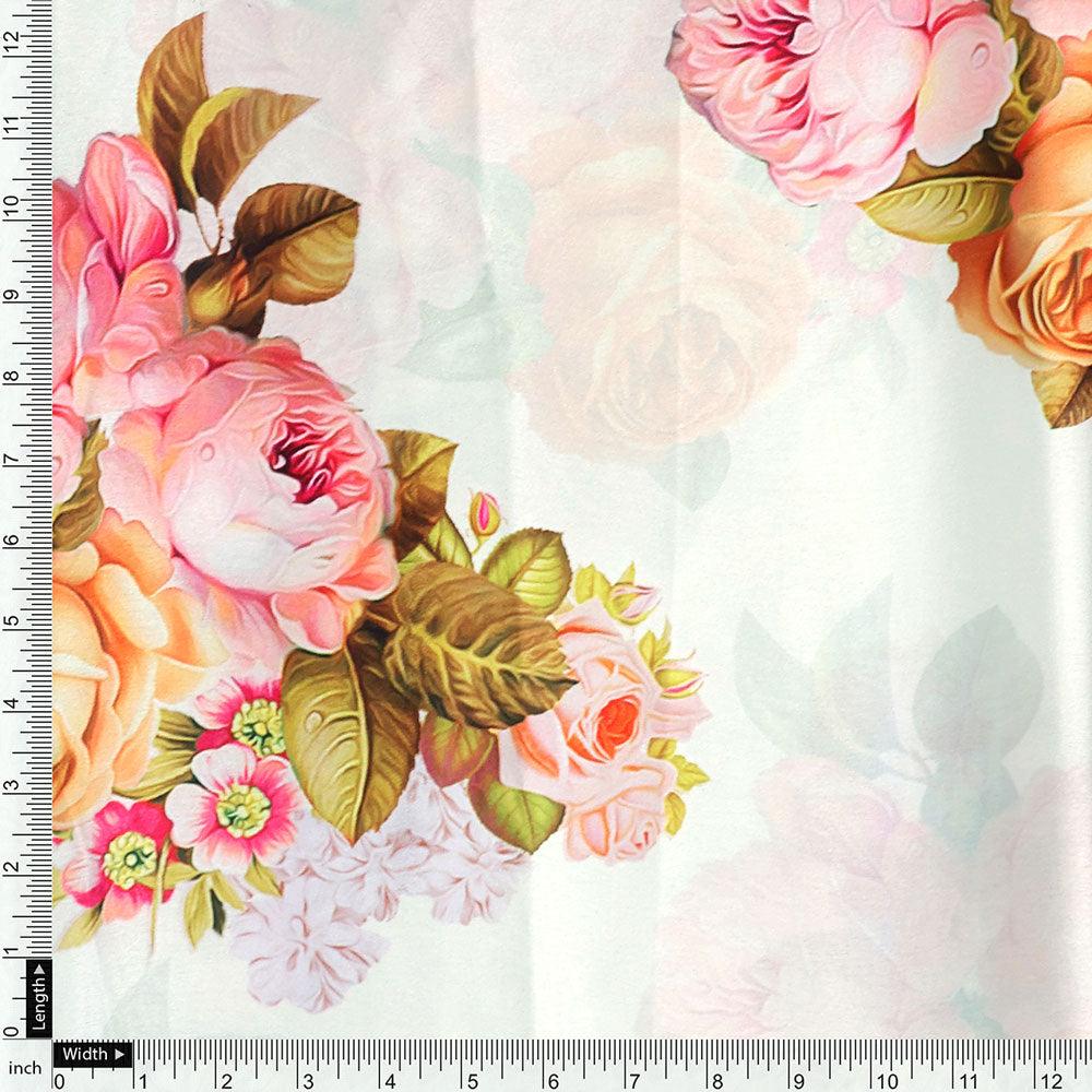Beautiful Floral Golden Roses With Shiny Digital Printed Fabric - Japan Satin – js 0 ta06100a 110 beautiful floral golden roses with shiny digital printed fabric japan satin 4