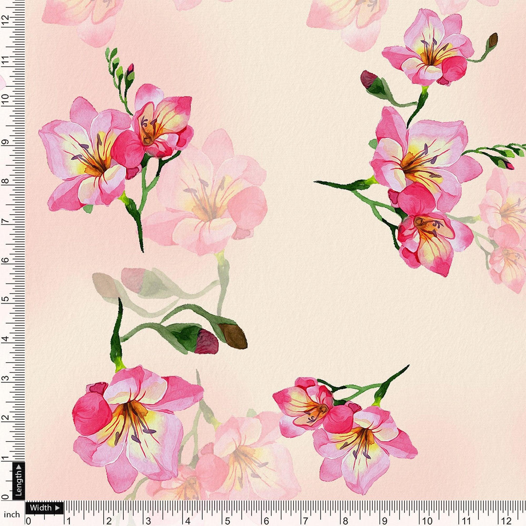 Colorfull Floral Digital Printed Fabric - FAB VOGUE Studio®