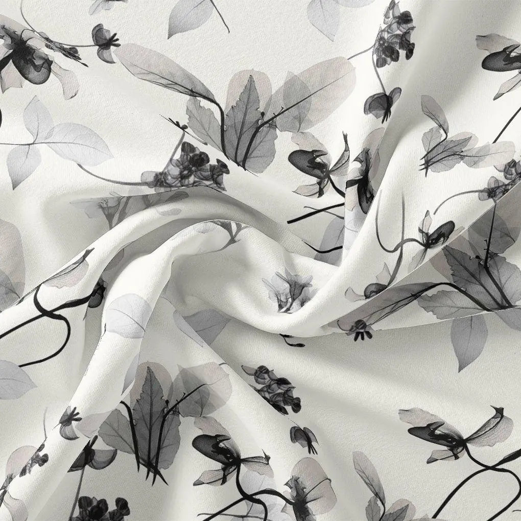 Black Floating Flowers Digital Printed Fabric – js 0 ta06256 110 black floating flowers digital printed fabric 1
