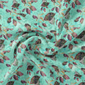 Watercolour Autumnal Leaves With Green Sprinkle Digital Printed Fabric – js 0 ta06364b 110 watercolour autumnal leaves with green sprinkle digital printed fabric 1