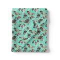 Watercolour Autumnal Leaves With Green Sprinkle Digital Printed Fabric – js 0 ta06364b 110 watercolour autumnal leaves with green sprinkle digital printed fabric 3
