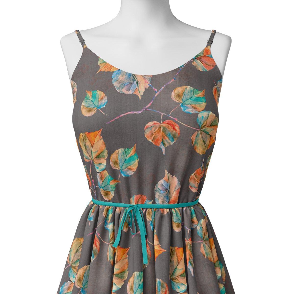 Colourful Floating Leaves Digital Printed Fabric – js 0 ta06549 110 colourful floating leaves digital printed fabric 2