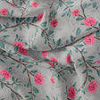 Pink Flower And Branch Digital Printed Fabric - Japan Satin – js 0 ta06641p4 110 pink flower and branch digital printed fabric japan satin 1