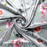Vintage Flower Bunch Digital Printed Fabric - Japan Satin – js 0 ta06648 110 vintage flower bunch digital printed fabric japan satin 1