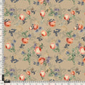 Blooming Orange Roses With Purple Floral Digital Printed Fabric - Japan Satin – js 0 ta06659p4 110 blooming orange roses with purple floral digital printed fabric japan satin 5