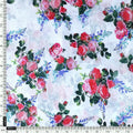 Red Rose Bunch Repeat Digital Printed Fabric - Japan Satin – js 0 ta06676 110 red rose bunch repeat digital printed fabric japan satin 4