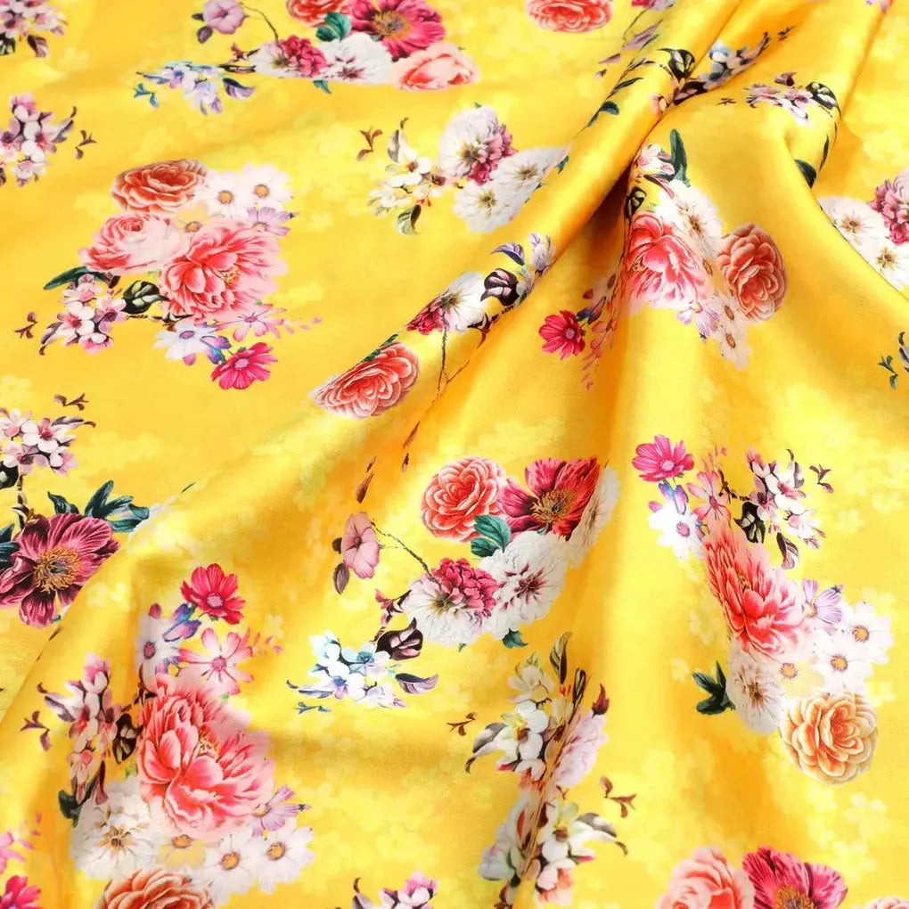 Beautiful Yellow Base Floral Bunch Digital Printed Fabric – js 0 ta06677 110 beautiful yellow base floral bunch digital printed fabric 3