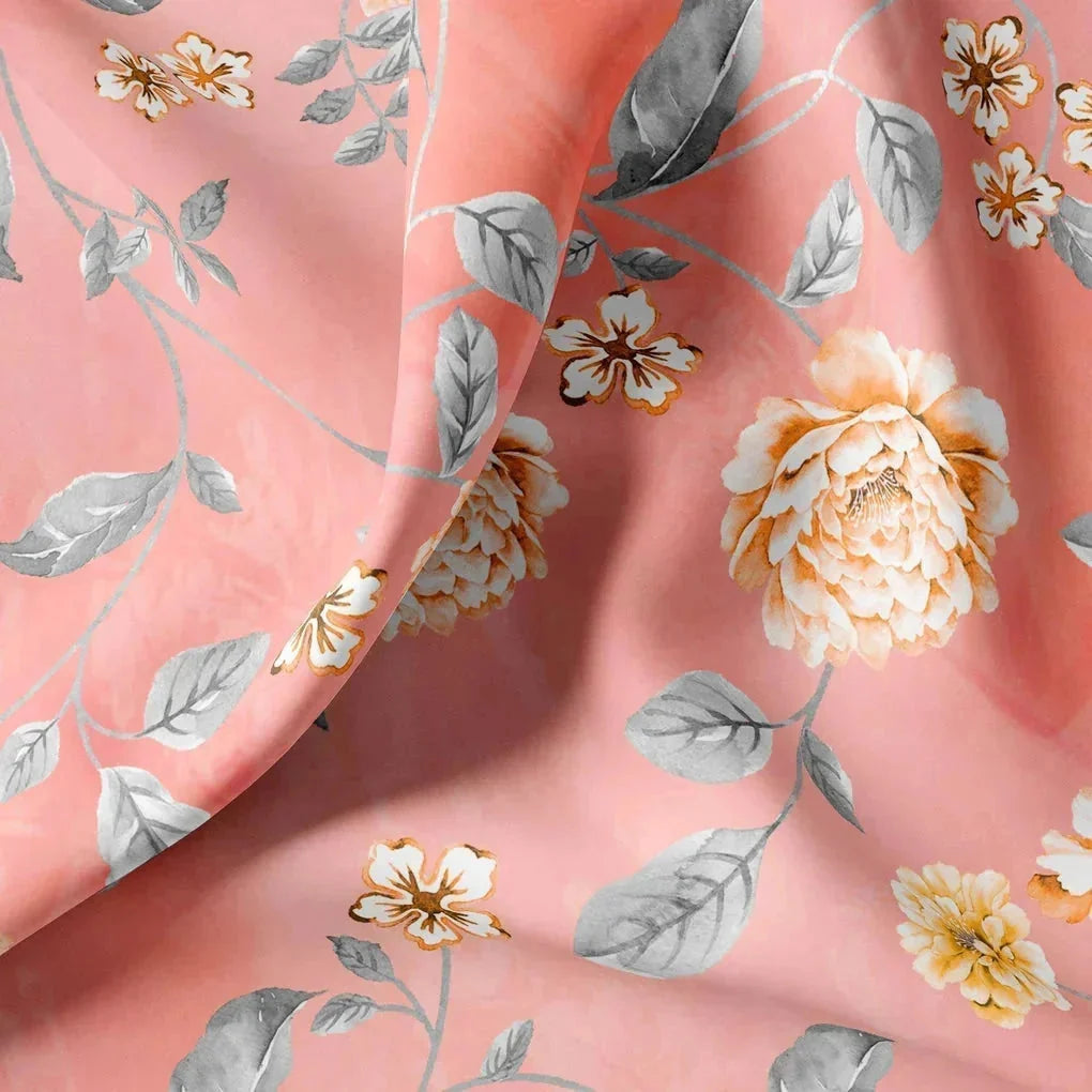 Beautiful Red Base Floral Vine Digital Printed Fabric – js 0 ta06679 110 beautiful red base floral vine digital printed fabric 1