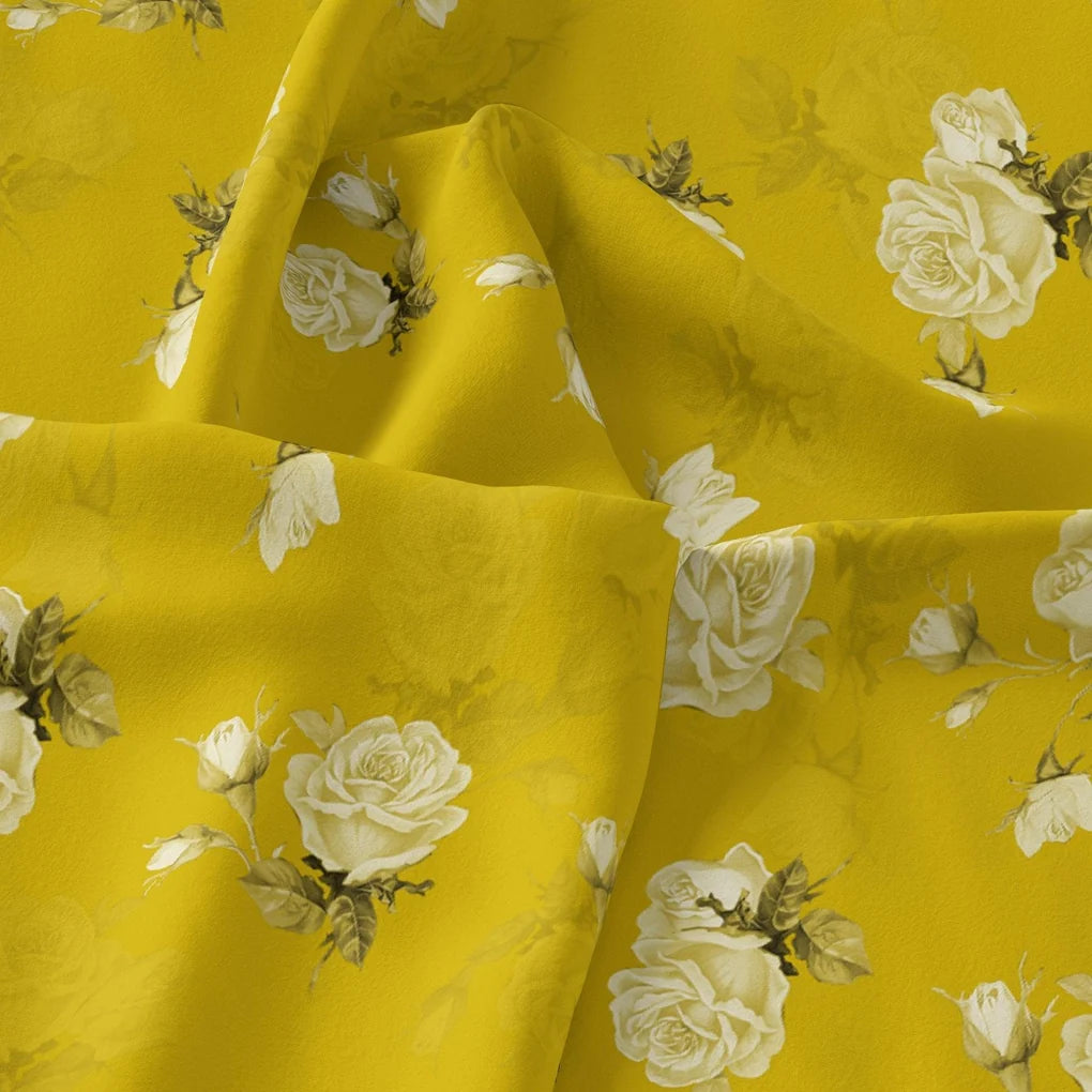 Lemon Yellow Flower Allover Digital Printed Fabric – js 0 ta06831p8 110 lemon yellow flower allover digital printed fabric 3