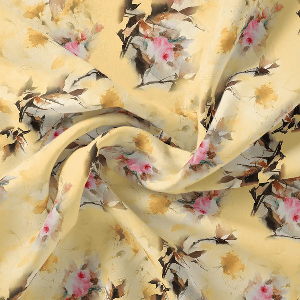 Coolest Watercolour Paper Art Of Flower Digital Printed Fabric – js 0 ta07091p5 110 coolest watercolour paper art of flower digital printed fabric 1