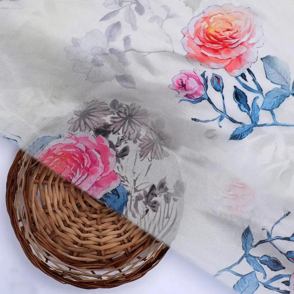 Roses Floating on Yellow Base Digital Printed Fabric – js 0 ta07124a 110 roses floating on yellow base digital printed fabric 2
